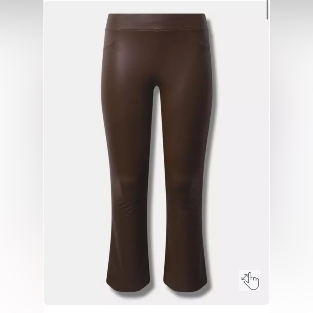 Torrid Full Length Signature Waist Faux Leather Slim Boot Legging Size 3X NWT - Picture 3 of 3